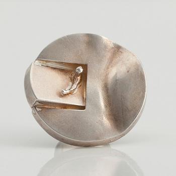 Björn Weckström, A RING, sterling silver "At the Gate of Eternity" Lapponia 1971.