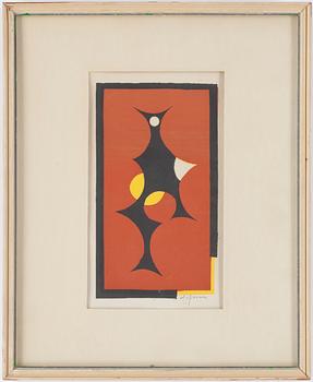 Pierre Olofsson · PIERRE OLOFSSON, färglitografi, signerad.