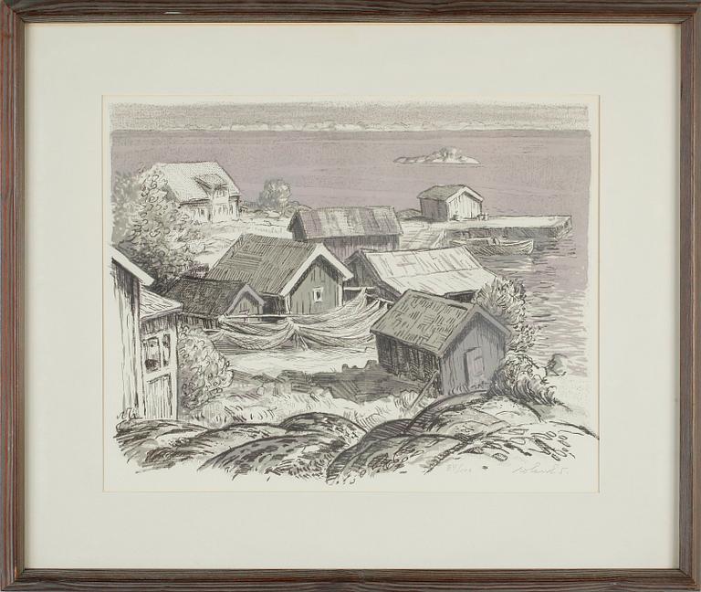 ROLAND SVENSSON, färglitografi, signerad och numrerad 84/100.