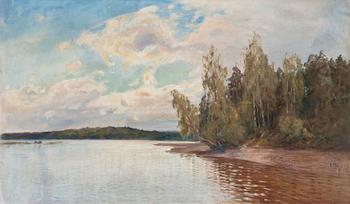 ELIAS MUUKKA, öljy kankaalle, sign. ja päiv. 1914.