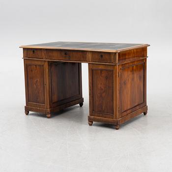 A mahogany desk, second half of the 19th century.