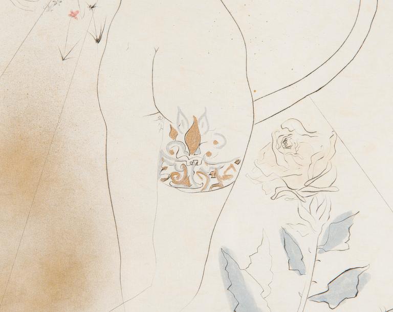 Salvador Dalí, "Nu à la jarretière" sarjasta "Hippies".