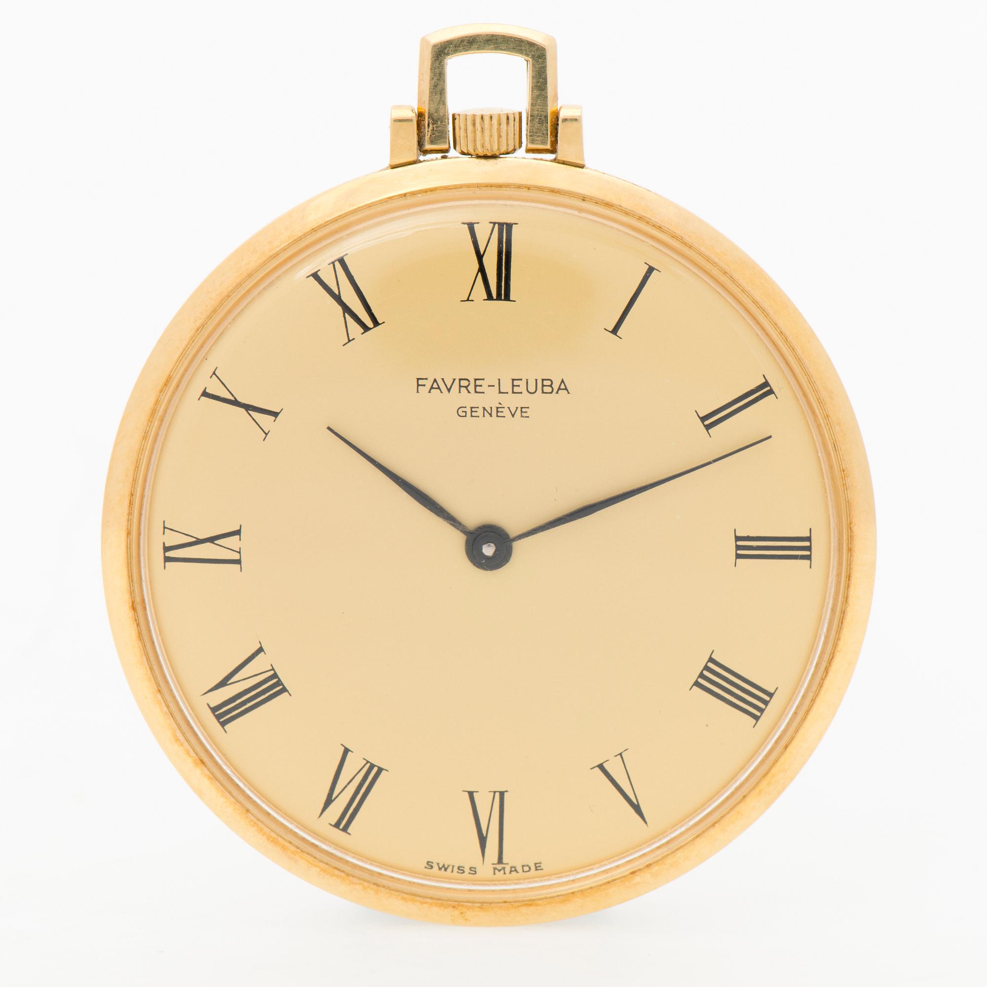 FAVRE LEUBA pocket watch 42 mm. Bukowskis