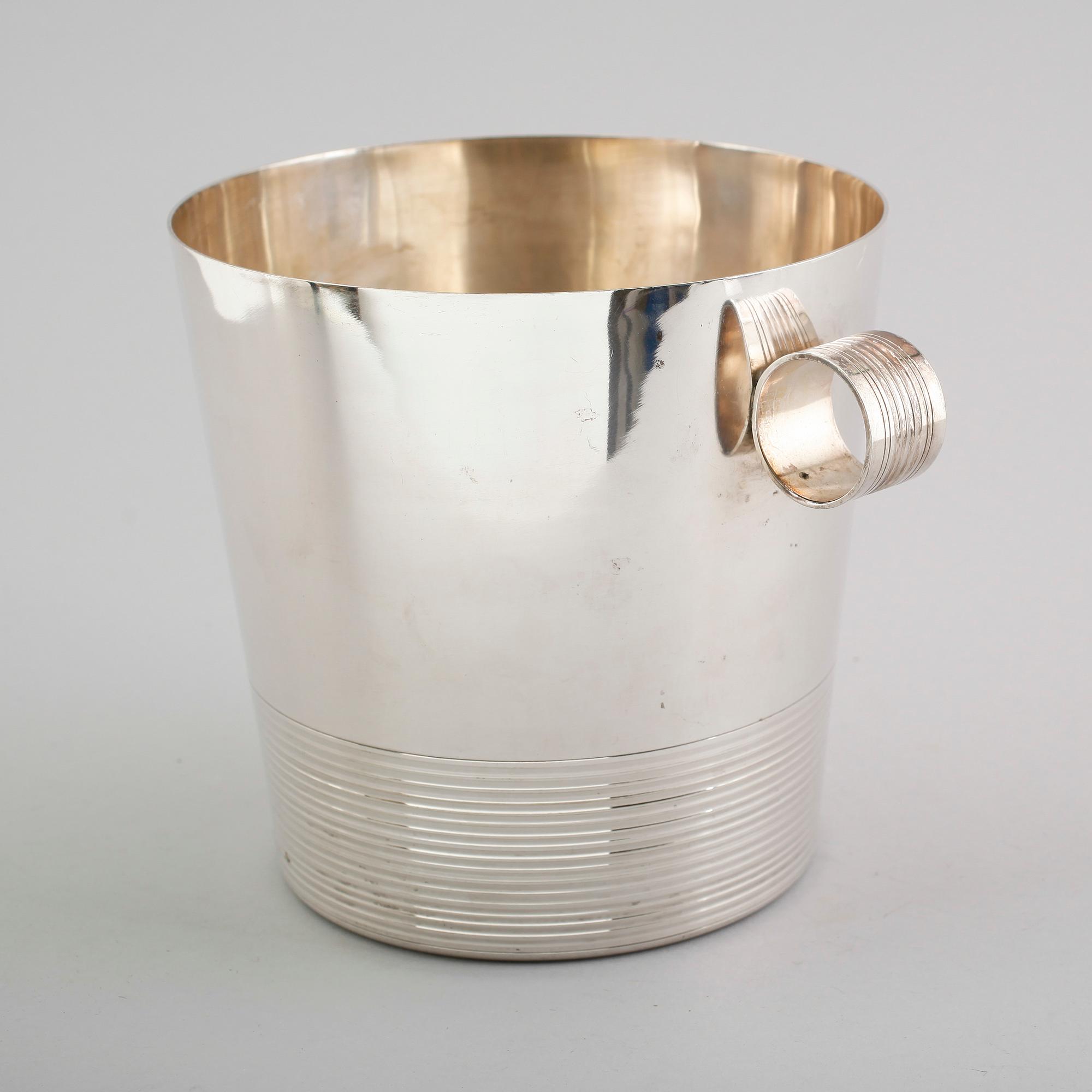 CHAMPAGNEKYLARE, nysilver, art déco, 1900-talets första hälft.