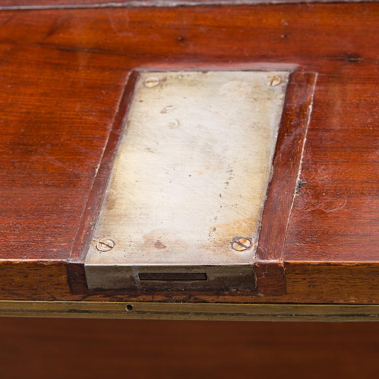 A CHEST OF DRAWERS, by Carl Lindborg, Gustavian, Late 18th Century, signed with the carpenters guildmark.