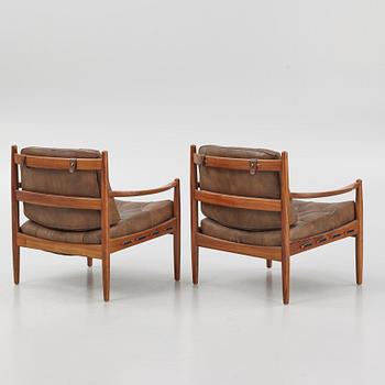 Ingemar Thillmar, armchairs, a pair, "Läckö", OPE furniture, 1960s/70s.
