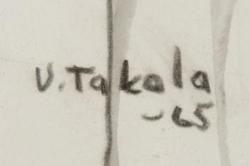VEIKKO TAKALA, kol på duk, signerad och numrerad -65.