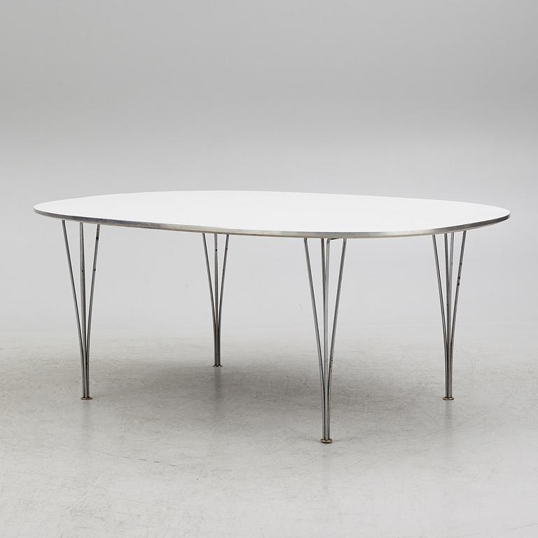 Piet Hein & Bruno Mathsson, table, "Superellipse" Fritz Hansen, Denmark,.