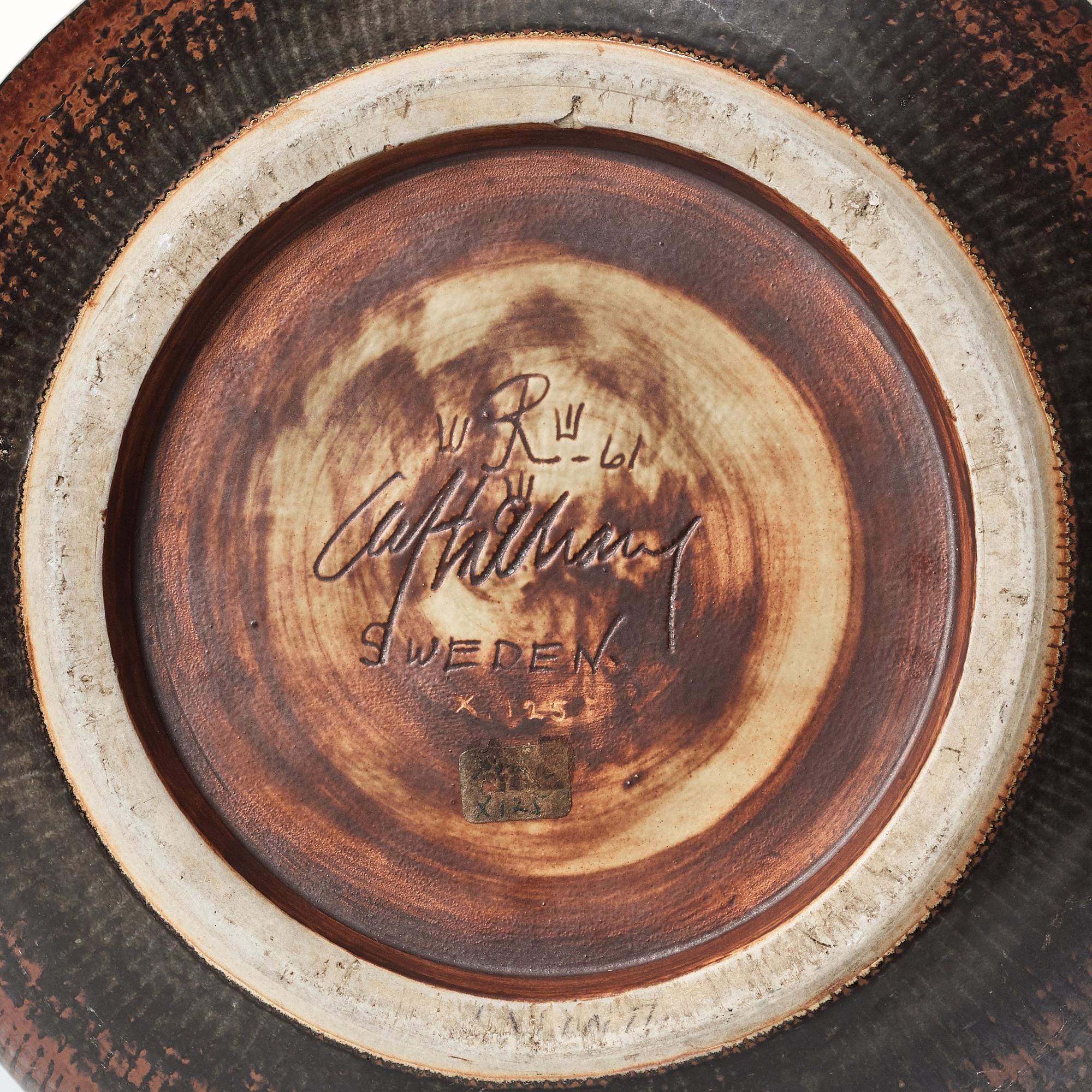 Carl-Harry Stålhane, vas, Rörstrand 1961, unik.