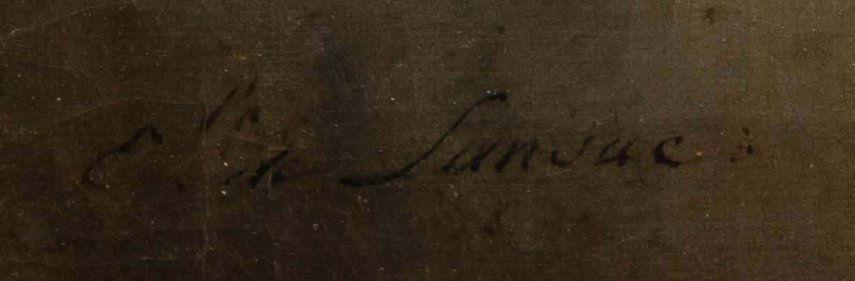 FRANÇOIS-ÉMILE DE LANSAC, olja på duk, signerad.