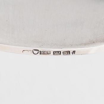 Bertel Gardberg, ljusstakar, ett par, silver, Kultakeskus, Tavastehus 1958.