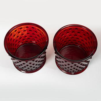 Josef Frank, A pair of 'Hortus' planters, Reijmyre for Firma Svenskt Tenn.