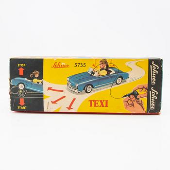 Schuco leksaksbil "'Texi 5735'" Tyskland 1960-tal.