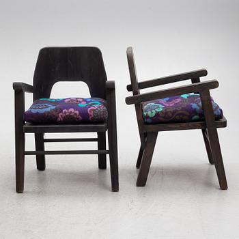 Stig Sandkvist, karmstolar 4 st, 1900-talets slut.