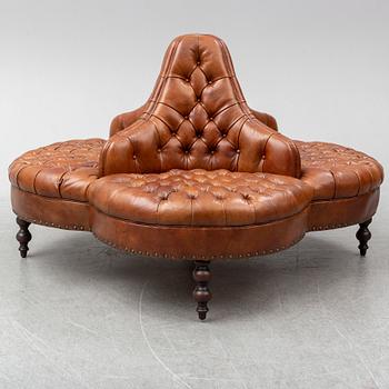 A leather sofa, England.