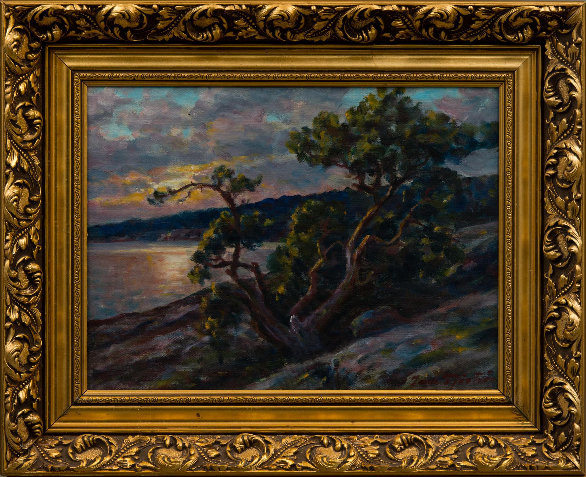 INA SJÖSTRÖM, olja på duk, signerad.