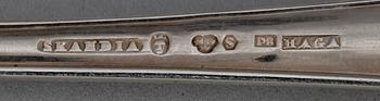 BESTICKUPPSÄTTING, 18 delar, silver. Skandia, Stockholm. Tot 696 gr.