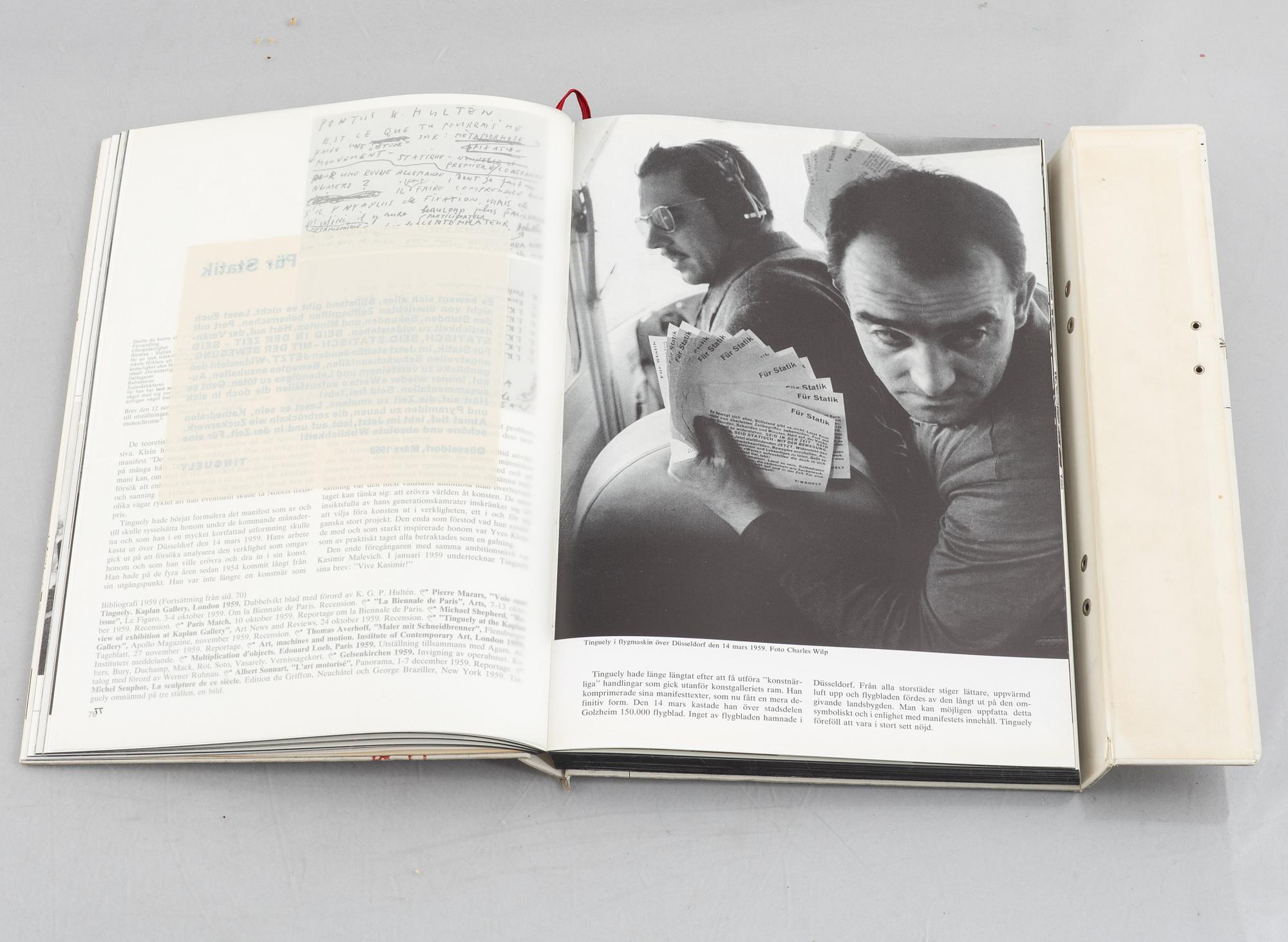 Jean Tinguely, after, "Méta" book, by K.G. Pontus Hultén. Moderna Museet, Stockholm,  1972.