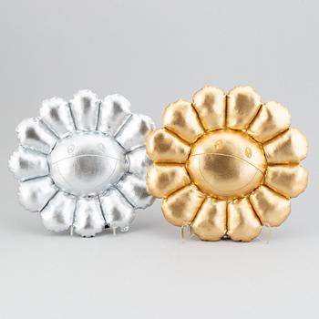 Takashi Murakami, after, two flower cushions, Kaikai Kiki Co.