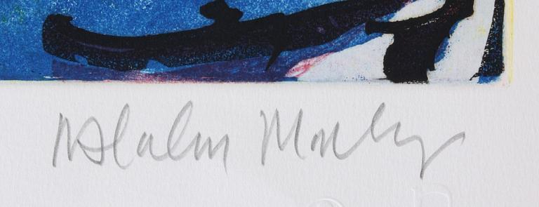 MALCOLM MORLEY, färgseriegrafi, sign o numr 37/69.