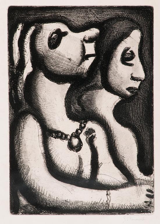 Georges Rouault, TWO WOMEN.