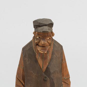 CARL JOHAN TRYGG, wooden sculpture, signed and dated 1924.