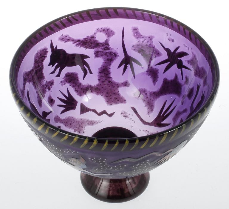 SKÅL, Juvelglas, Ulrica Hydman-Vallien, Kosta Boda 1987.