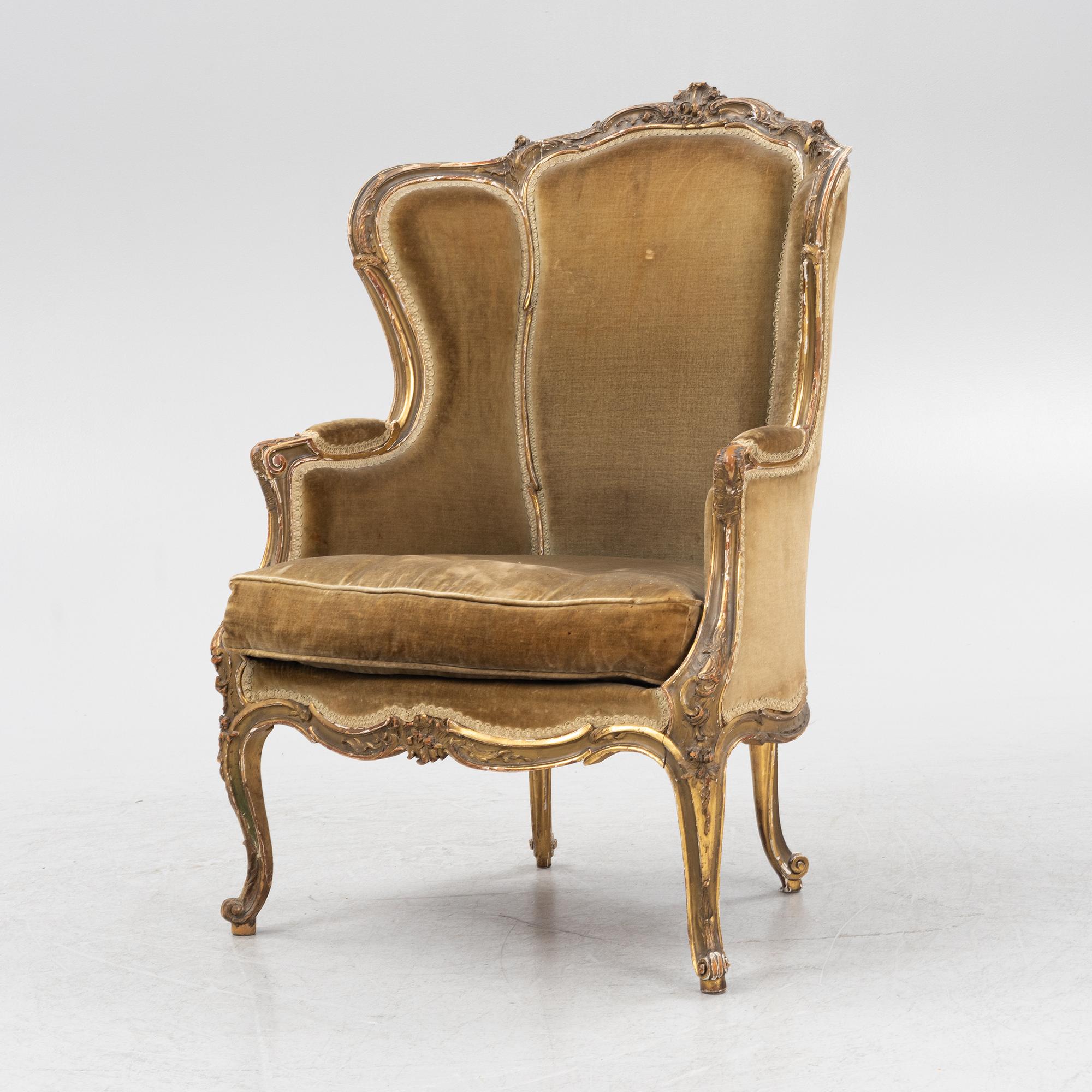 Bergère, Louis XV-stil, 1900-talets början.