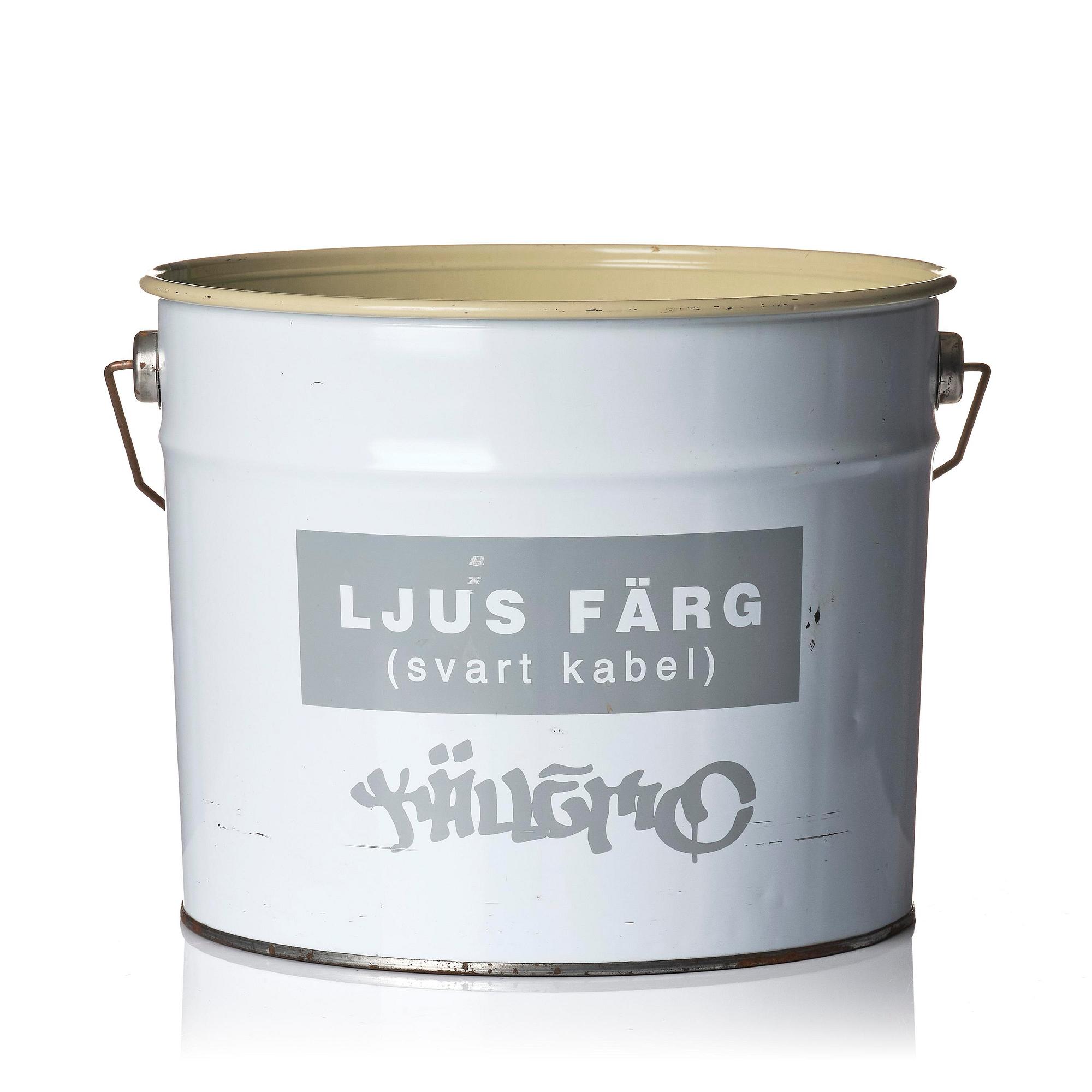 Fredrik Wretman, bordslampa/ljusobjekt, "LJUS FÄRG (Svart kabel)", ed. 9/360, Källemo, Värnamo, efter 2005.