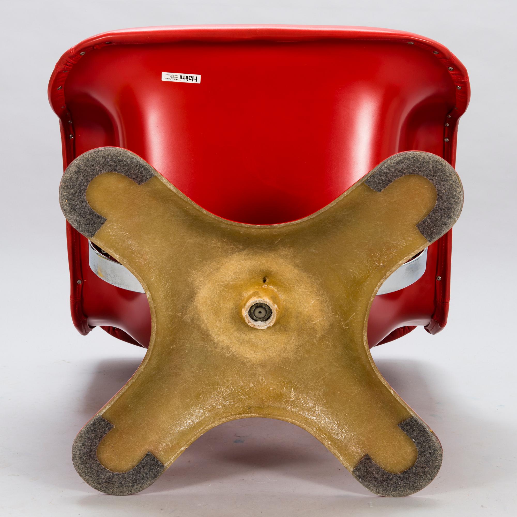 YRJÖ KUKKAPURO, nojatuoli ja rahi, "Karuselli" Haimi, 1970-luku.