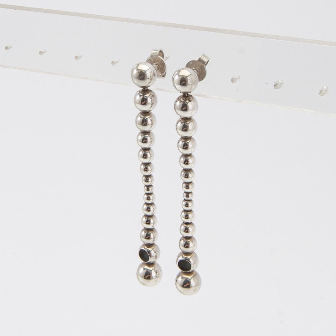 Georg Jensen, earrings, a pair, silver.