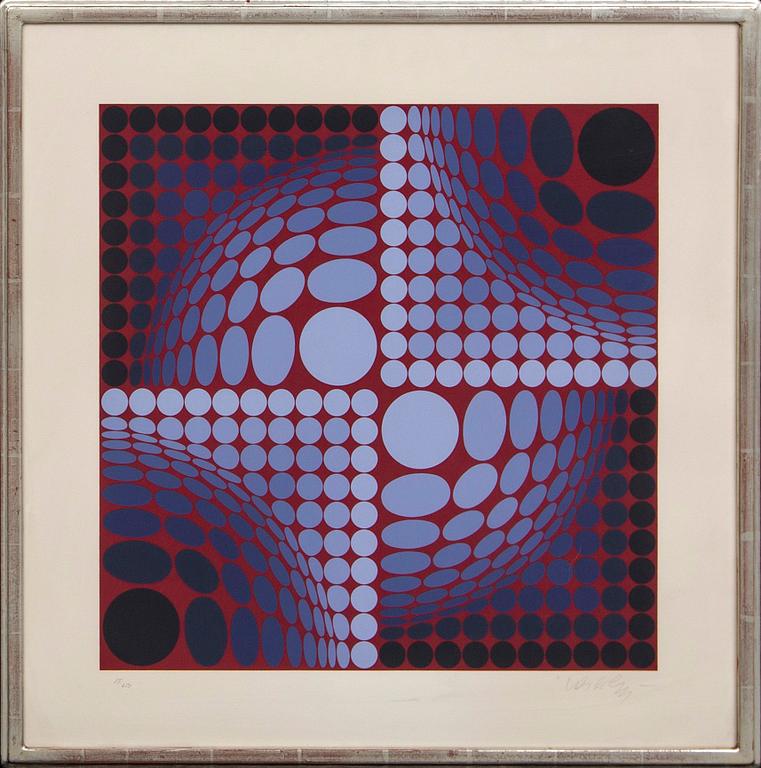 Victor Vasarely, serigraph in colours singed and numbered 17/250.