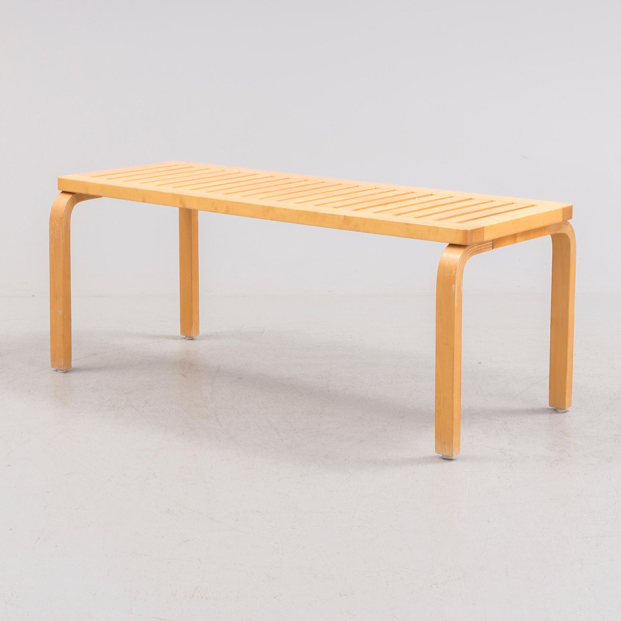 Bench model 153A for Artek, late 20th century. Model designed in 1945.