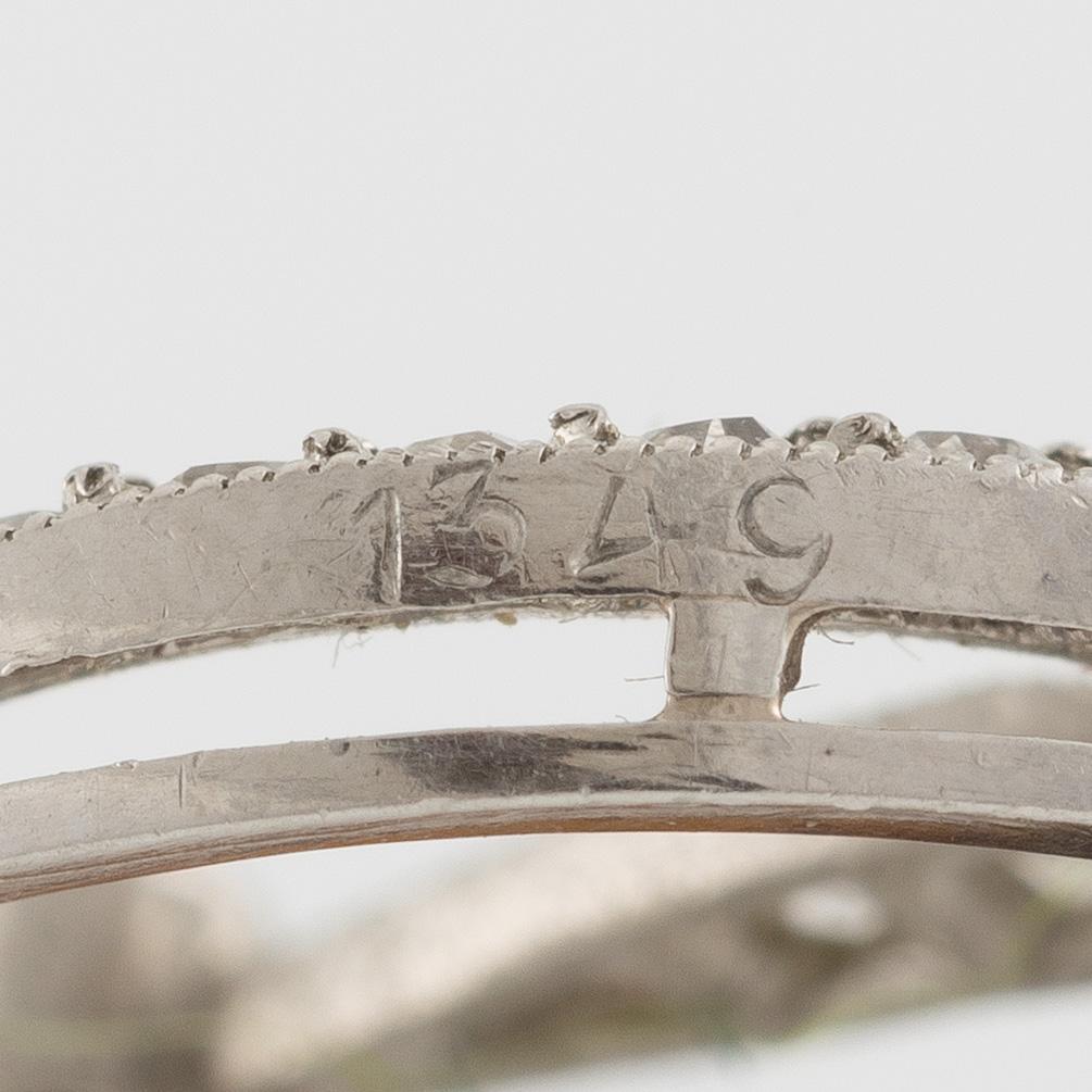 Brooch, gold and old-cut and rose-cut diamonds.