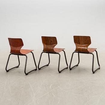 Adam Segner stolar 6 st Flötotto Tyskland 1900-talets mitt.