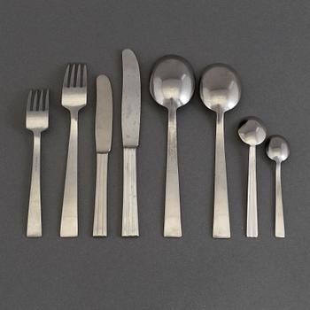 FOLKE ARSTRÖM, an 82-piece 'Thebe' stainless steel cutlery service from Gense.