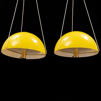 A pair of mid 20th century ceiling lamps from Ateljé Lyktan.