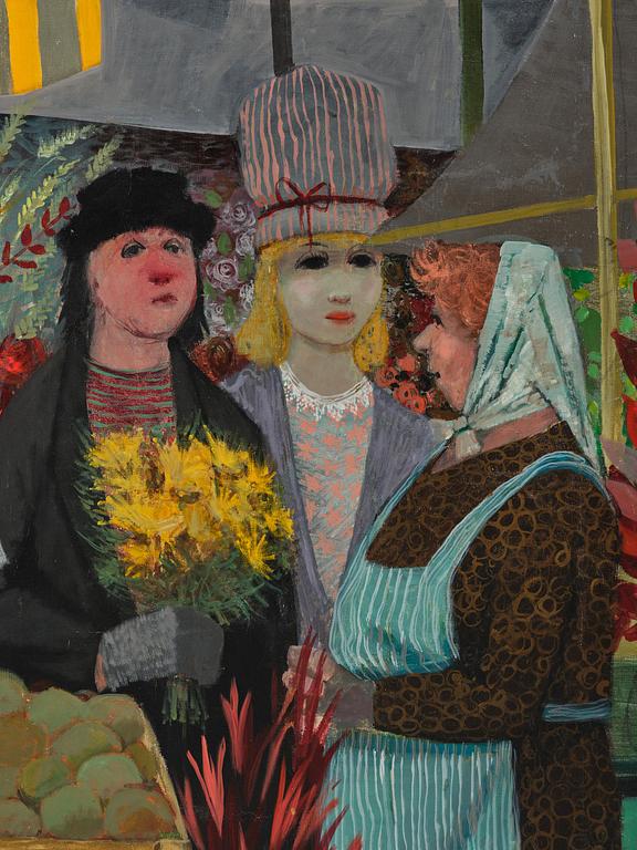 Pelle Åberg, "Torghandel på Hötorget".