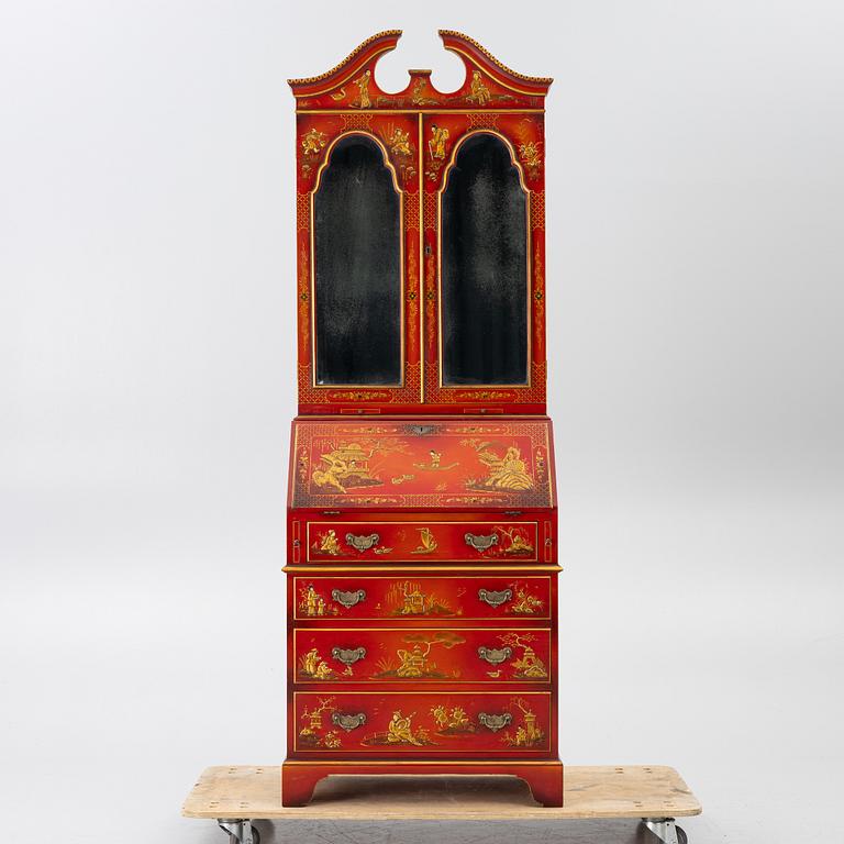 Writing cabinet, chinoiserie style, 20th century.