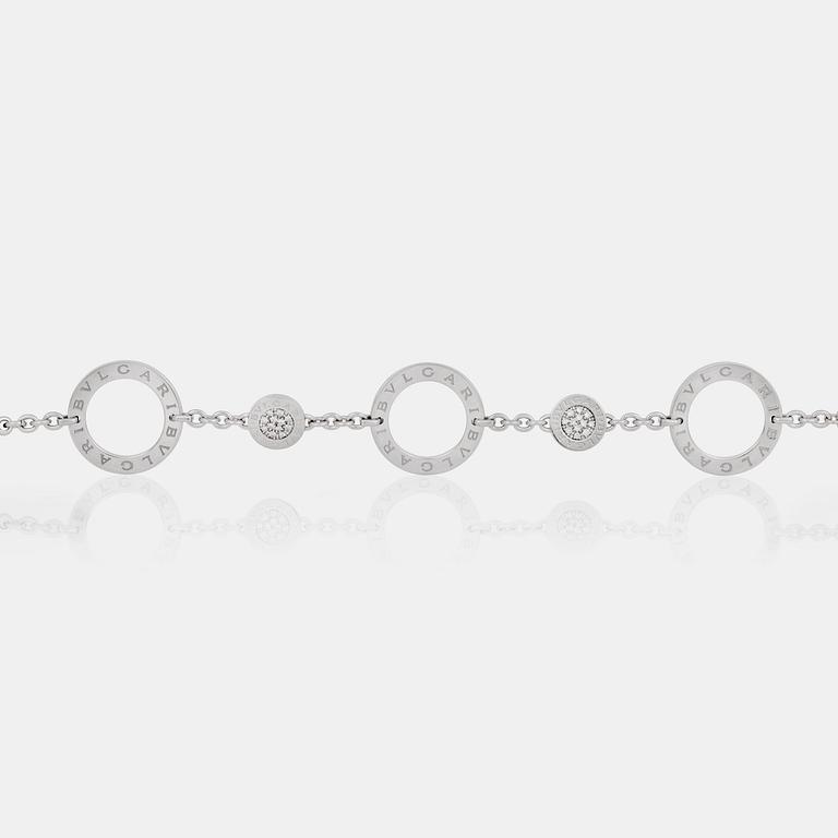 A Bulgari diamond bracelet.