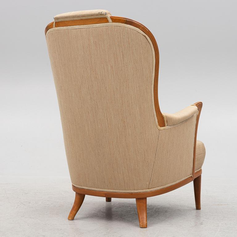 Carl Malmsten, a "Vår Fru" armchair, Bodafors, Sweden, 1960's.