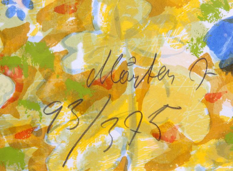 MÅRTEN ANDERSSON, serigrafi, sign och numr 93/375.