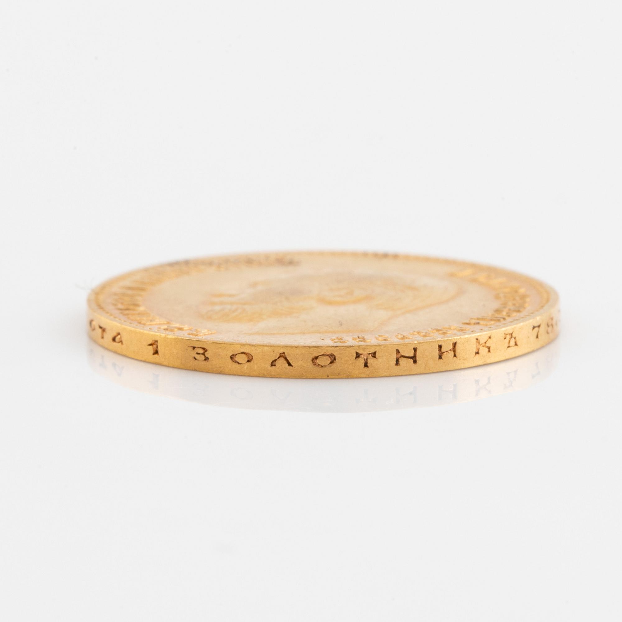 Guldmynt, Ryssland, 10 rubel, Nikolaj II, 1903.