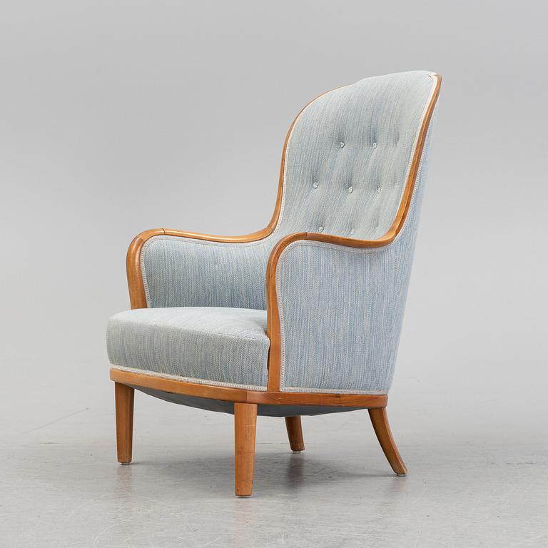 An 'Advokaten' easy chair by Carl Malmsten for OH Sjögren, second half of the 20th Century.