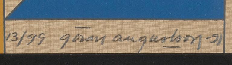 GÖRAN AUGUSTSON, 3 st, serigrafier, signerade och daterade -91.