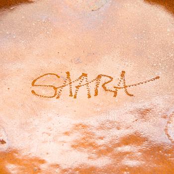 Saara Hopea, a 1960s decorative plate, signed SAARA.