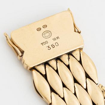 Harald Nielsen, an 18K gold bracelet, Georg Jensen post 1945, design 350.