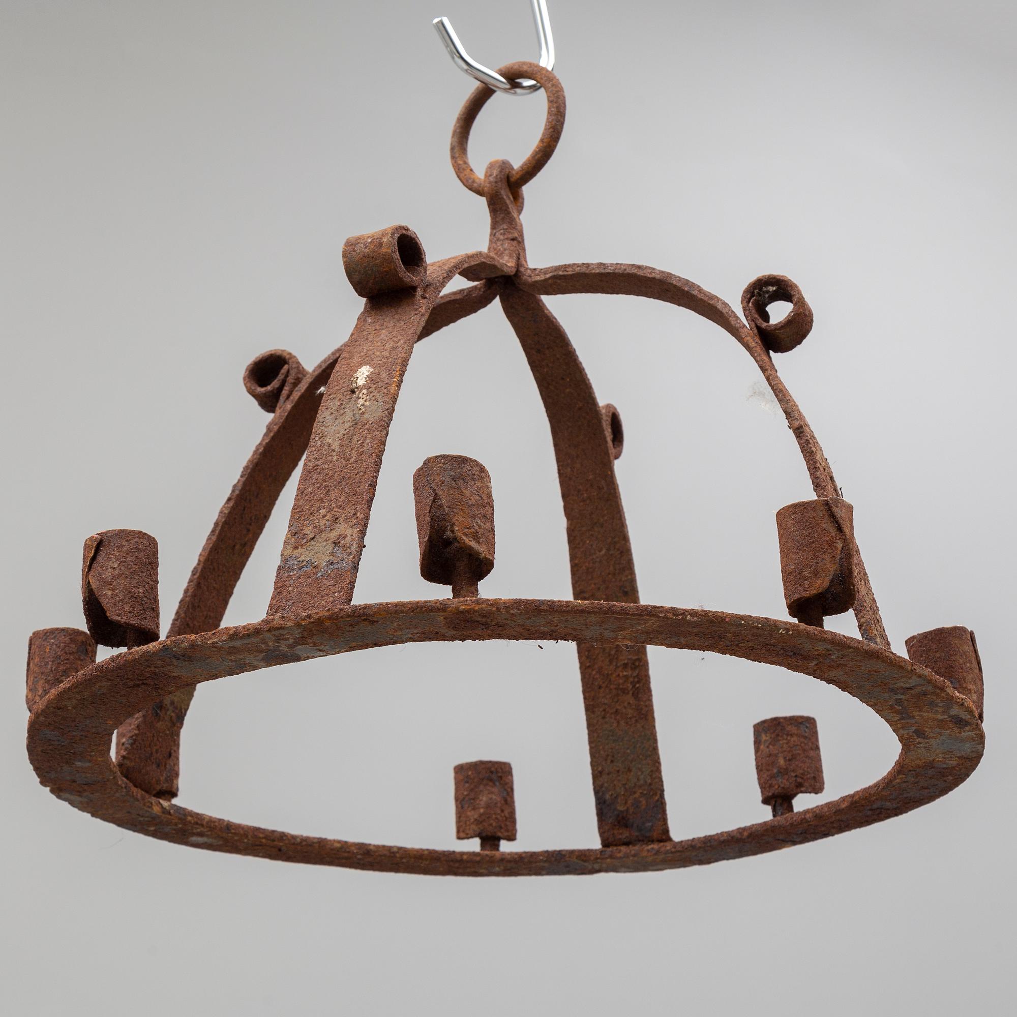 LJUSKRONA, smide, 1700-tal.