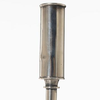 A pair of Swedish silver candlesticks, marks of Tore Eldh, K&EC, Gothenburg 1965-1967.