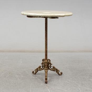 A late 19th century garden table.